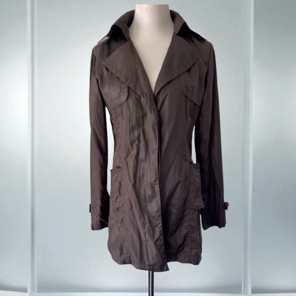 Louis Vuitton Jacket Raincoat Signature Buttons Size XL